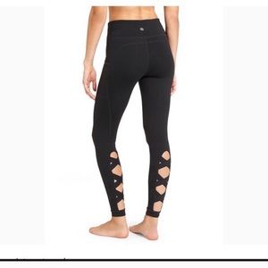 Athleta Cut Out Black Tight